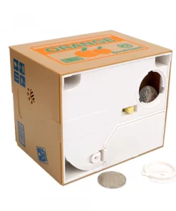 Stealing Coin Cat Piggy Bank, Plastic