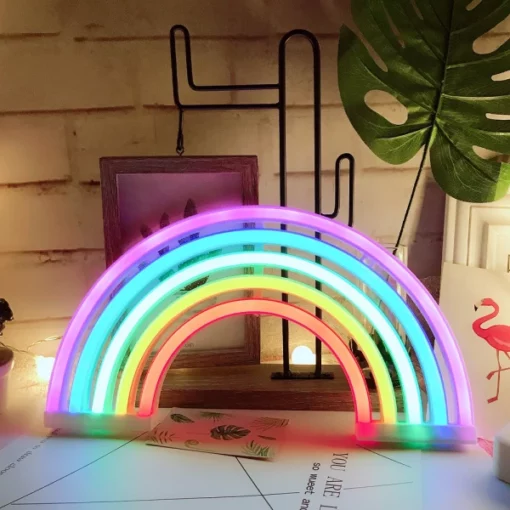 LED Rainbow Neon Sign