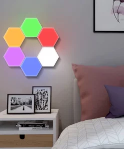 Multicolor Touch Sensitive Hexagon Lights for Wall, Room, & Office