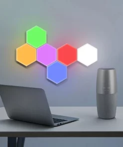 Multicolor Touch Sensitive Hexagon Lights for Wall, Room, & Office