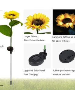 Solar Sunflower Light