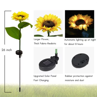 Solar Sunflower Light