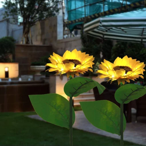 Solar Sunflower Light