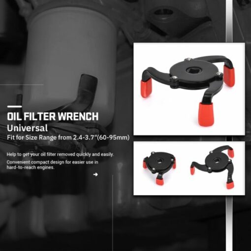 3 Jaw OIL Filter Wrench