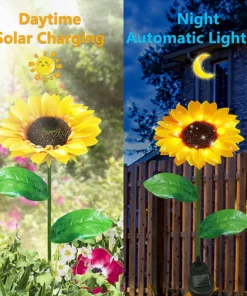 Solar Sunflower Light