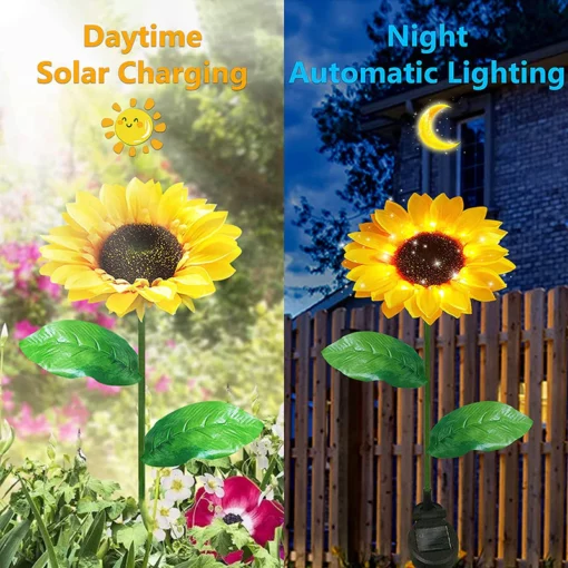 Solar Sunflower Light