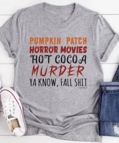 Pumpkin Patch Horror Movies Hot Cocoa Tee