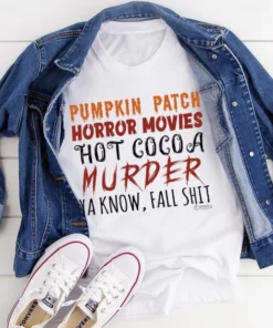 Pumpkin Patch Horror Movies Hot Cocoa Tee