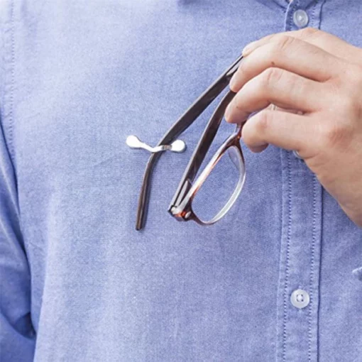 Eye Glasses Holder Magnetic Pin For Shirt