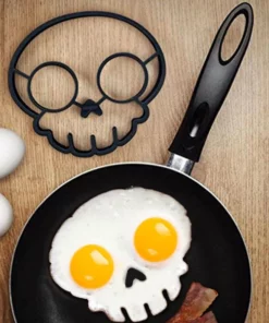 Food Grade Silicone Skull Mold Shaped Egg Frying