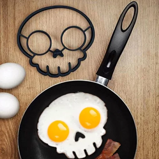 Food Grade Silicone Skull Mold Shaped Egg Frying