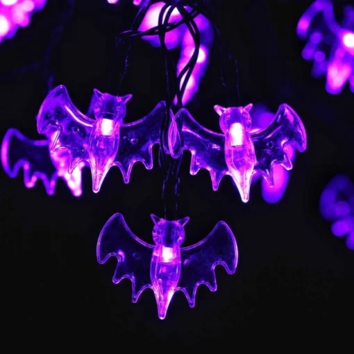 Spooky Halloween Bat String Lights