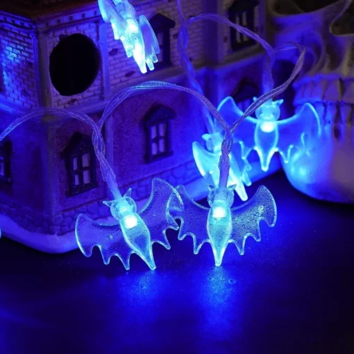 Spooky Halloween Bat String Lights