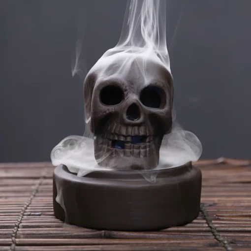 Backflow LED Skull Incense Burner