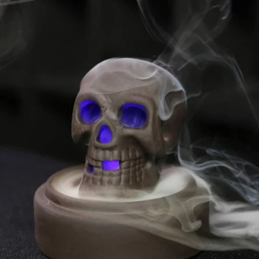 Backflow LED Skull Incense Burner