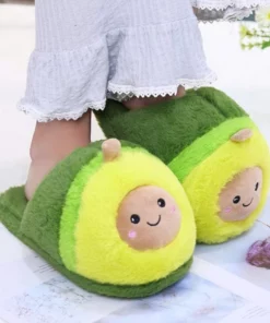 Cute Avocado Slippers For Women & Kids