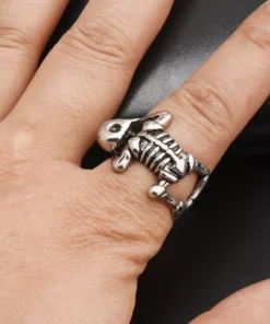 Adjustable Unisex Skeleton Ring