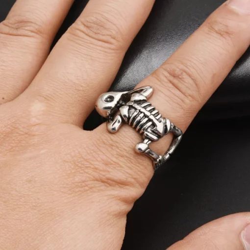 Adjustable Unisex Skeleton Ring