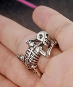 Adjustable Unisex Skeleton Ring