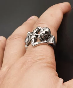 Adjustable Unisex Skeleton Ring