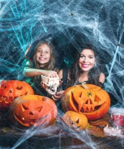 Spooky Halloween Spider Web Décor