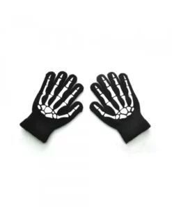 Glow In The Dark Realistic Skeleton Gloves For Halloween