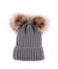 Cute Double Pom Pom Hat