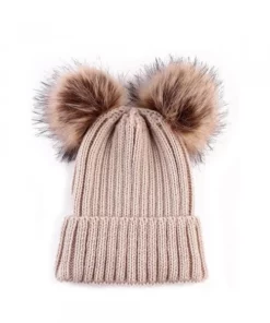 Cute Double Pom Pom Hat