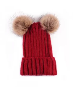 Cute Double Pom Pom Hat