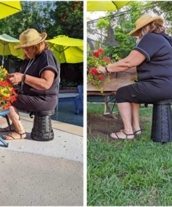 Portable Retractable Stool For Indoor and Outdoor Use