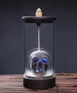 Backflow LED Skull Incense Burner