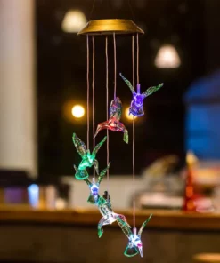 Dangling Hummingbird Solar Lights For Indoor & Outdoor Décor