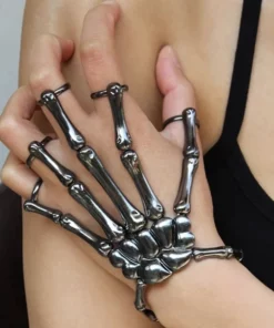 Skeleton Hand Ring Bracelet