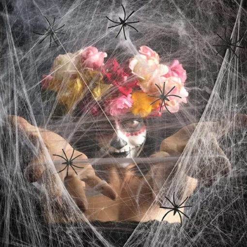 Spooky Halloween Spider Web Décor