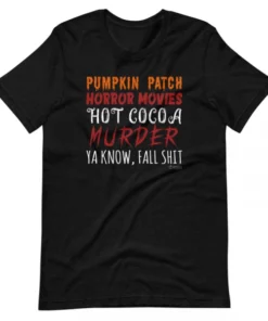 Pumpkin Patch Horror Movies Hot Cocoa Tee