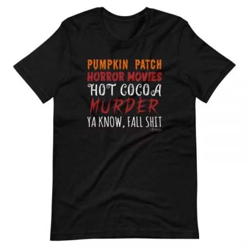 Pumpkin Patch Horror Movies Hot Cocoa Tee