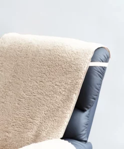 One-Piece Comfortable Fleece Recliner Cover with Pockets