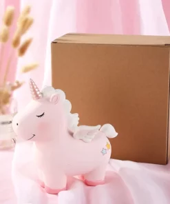 Unicorn Piggy Bank With Horn & Wings