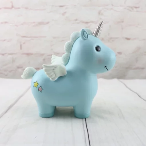 Unicorn Piggy Bank With Horn & Wings