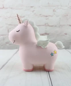 Unicorn Piggy Bank With Horn & Wings