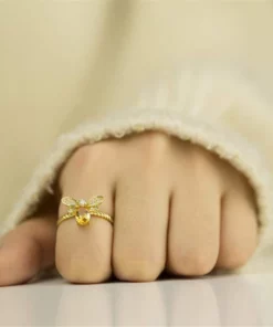 Gold Bee Ring