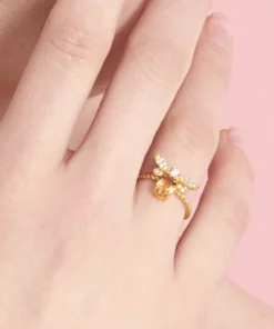 Gold Bee Ring