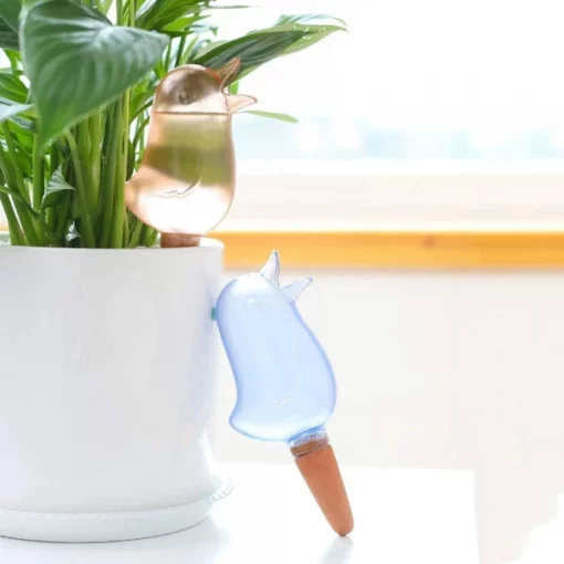 Plastic Bird Plant Waterer