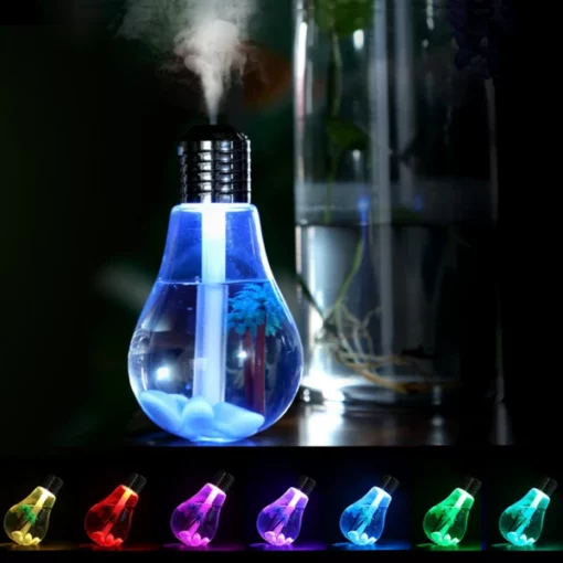 Color Changing Bulb Humidifier Night Light