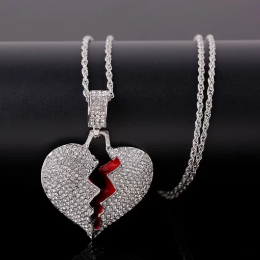 Broken Heart Chain Necklace