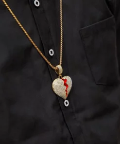 Broken Heart Chain Necklace