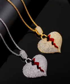 Broken Heart Chain Necklace