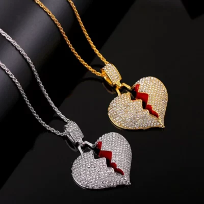 Broken Heart Chain Necklace