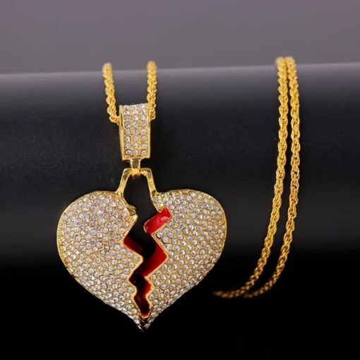 Broken Heart Chain Necklace