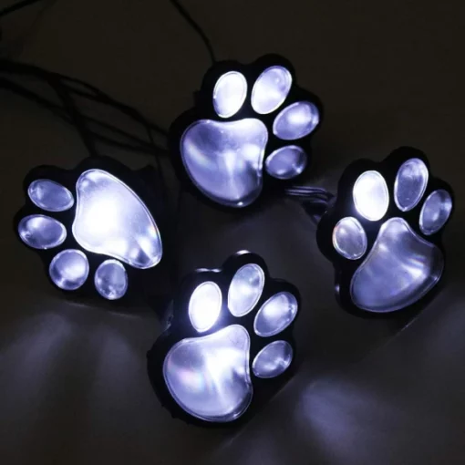 Paw Print Solar LED Garden Lights